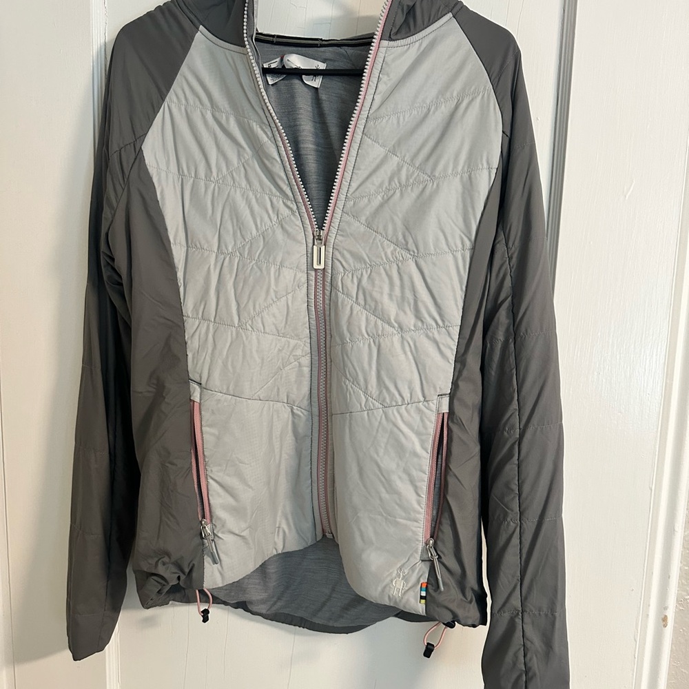 Smartwool Gray Puffer Jacket Lightweight Insulated
